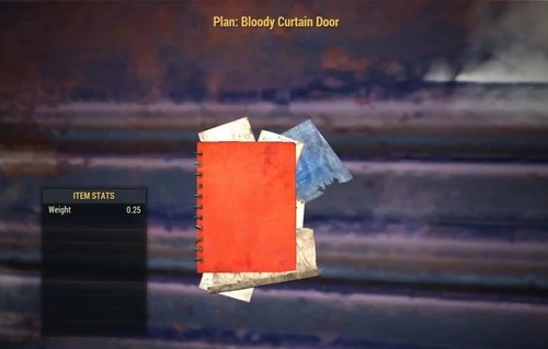 Bloody curtain door - curtain,